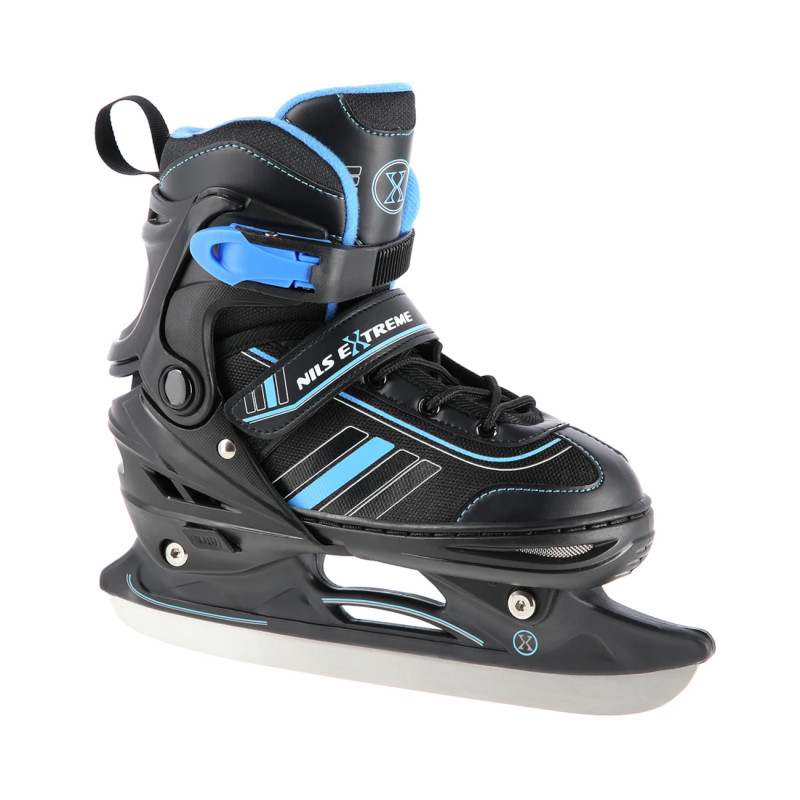 (Rull)uisud NILS Extreme 2in1 In-line Skates/Figure Ice Skates, Black/Blue