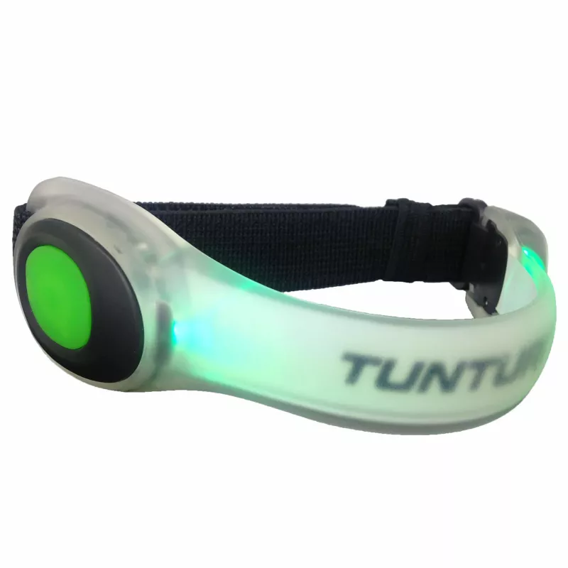 Aproce ar LED gaismu TUNTURI LED rokas lukturītis zaļš