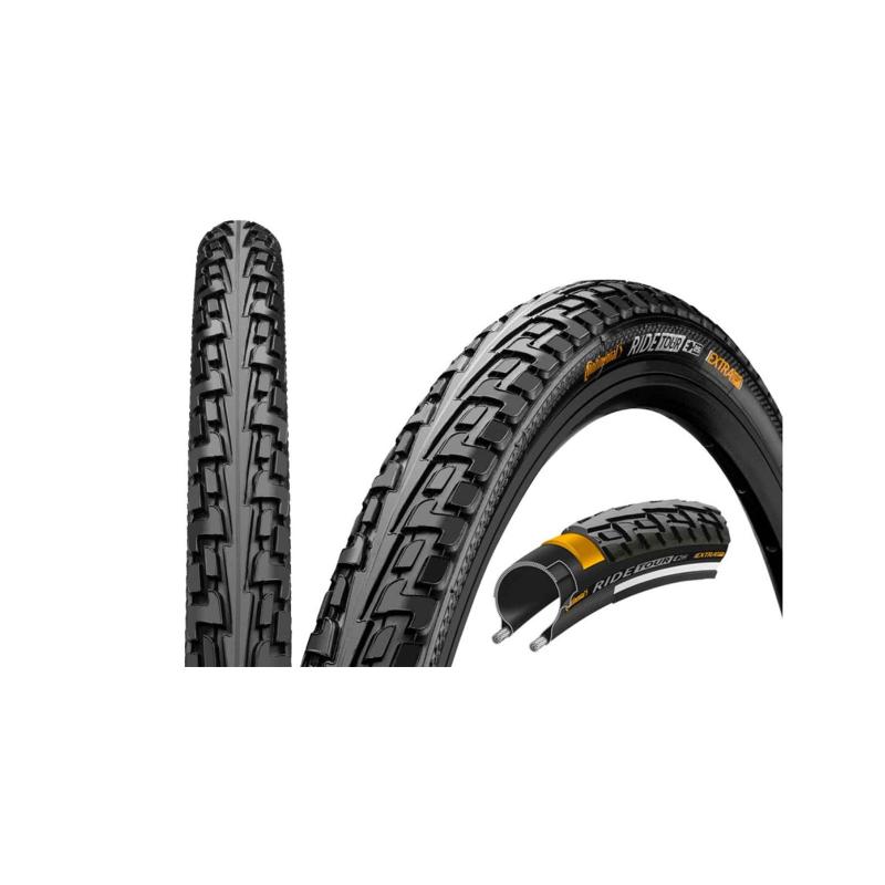 Pneu Continental Ride Tour 27 X 1 1/4 - Flanc Blanc - VTT/Vélo Route - Neuf