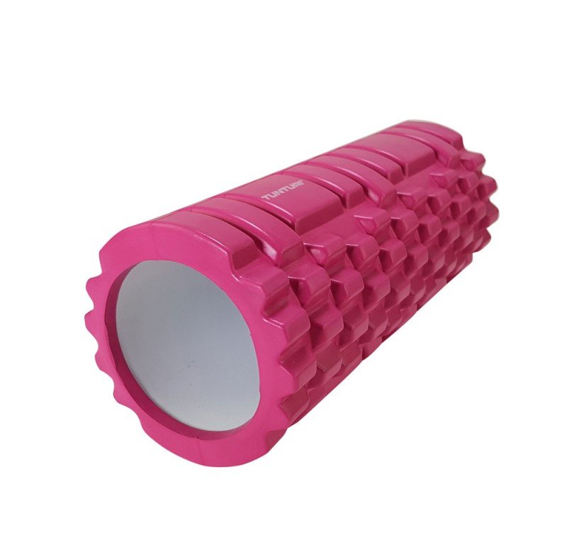 Massaažirull TUNTURI Yoga Foam Grid Roller 33cm, roosa