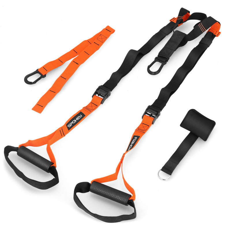 Adjustable training belt SPOKEY Lilt, black-orange