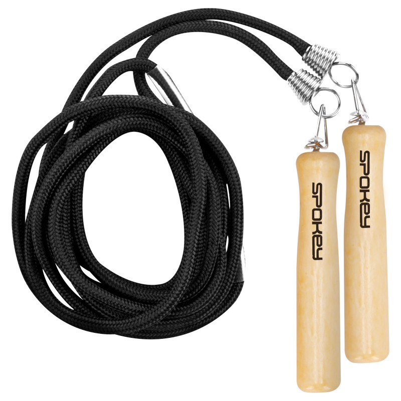 Skipping rope SPOKEY Quick Jump III with wooden handles
