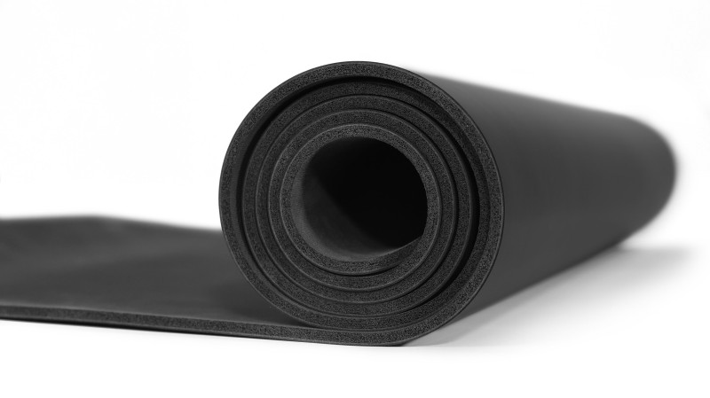 Võimlemismatt joogapaelaga ZIPRO Training Mat with Yoga Strap, must