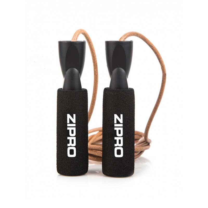 Skipping rope ZIPRO Skipping Rope 275cm, leather, black-brown