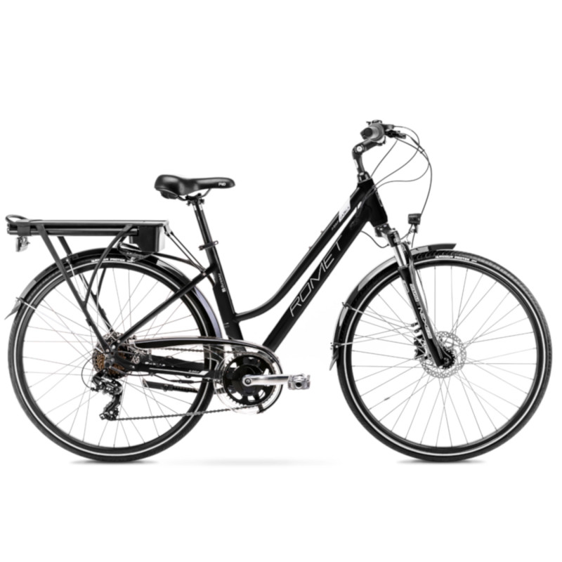 Электровелосипед ROMET Gazela 1 RM (2023) 28", черный