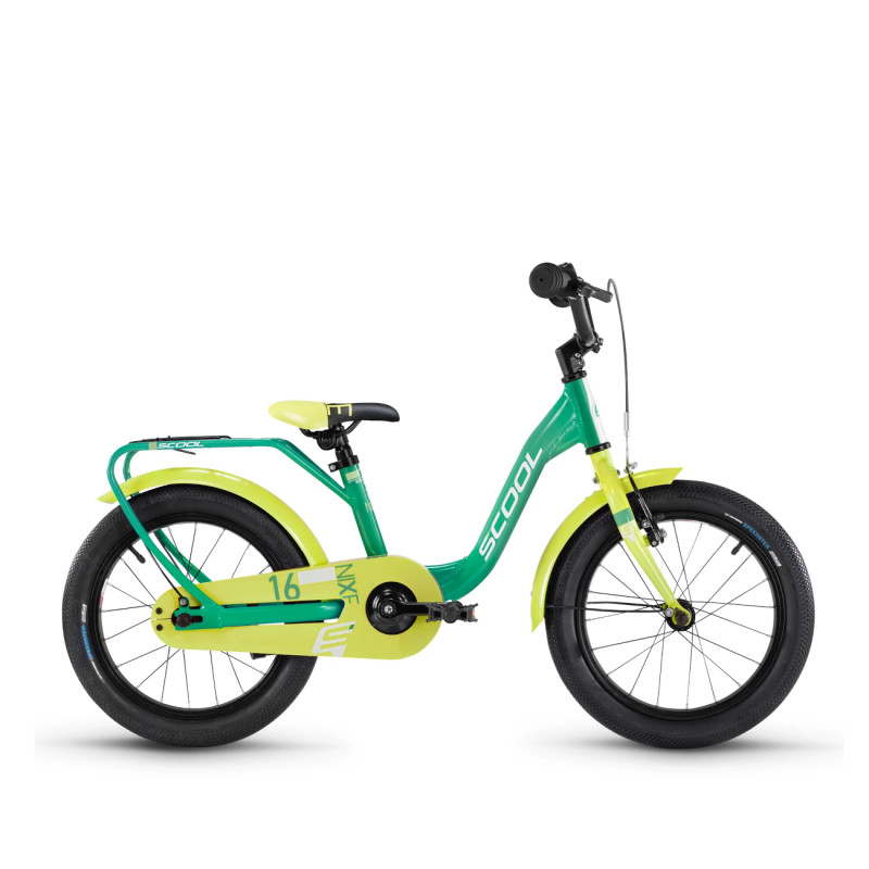 Детский велосипед S´COOL niXe 16" (2024 г.) зеленый