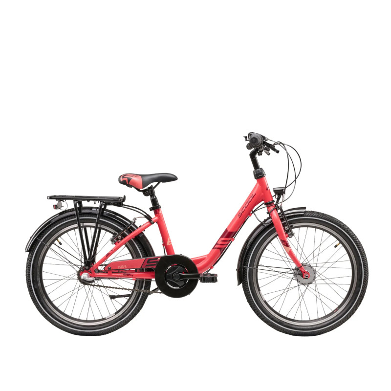 Детский велосипед S´COOL Wave Steel LTD 20" (2024 г.) коралловый/красный