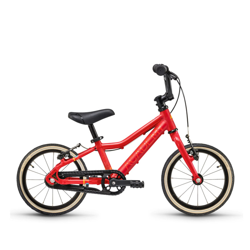 Īpaši viegls bērnu velosipēds ACADEMY 2. klase 14" (2024) sarkans