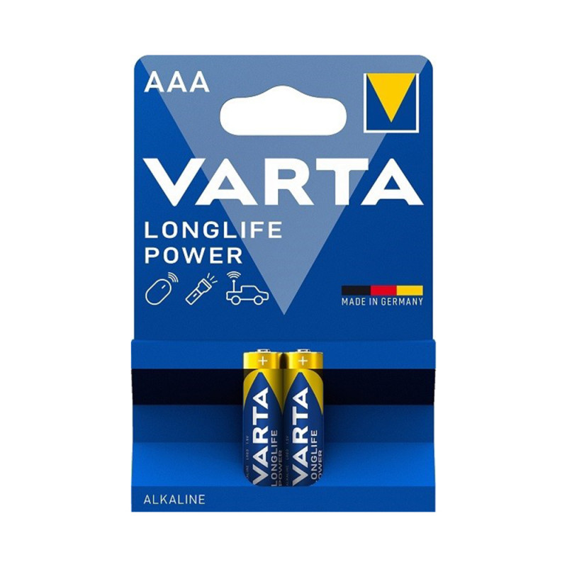 Akumulators Varta LongLife Power AAA/LR03 akumulators 2 pak