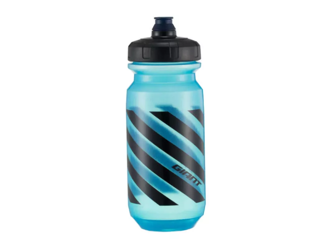 Drinking bottle GIANT DOUBLESPRING 600ML Transparent Blue/Black, transparent-blue-black