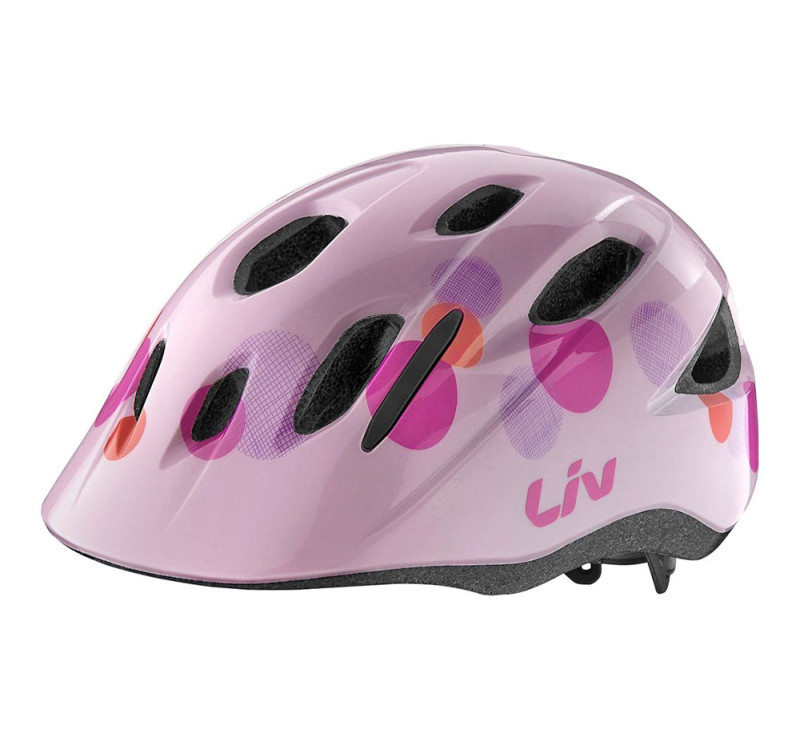 Детский шлем GIANT MUSA Gloss Bubble Light Pink 50-55 см, розовый