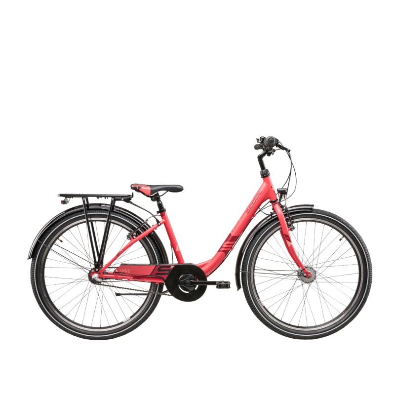 Молодежный велосипед S´COOL Wave Steel LTD 26" (2024 г.) коралловый/красный