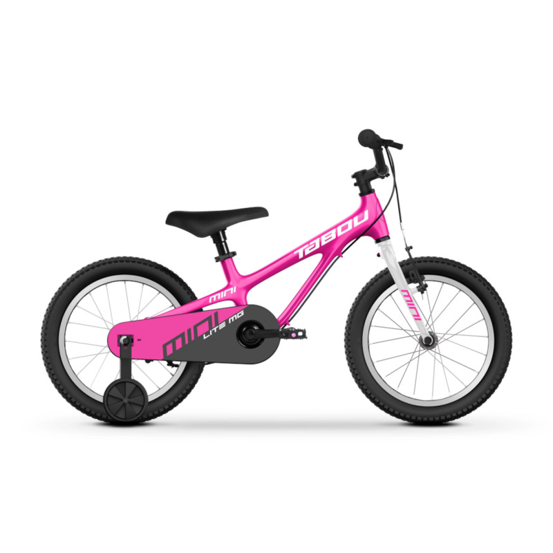 Bērnu velosipēds TABOU Mini Lite MG (2024) 14" rozā/balts
