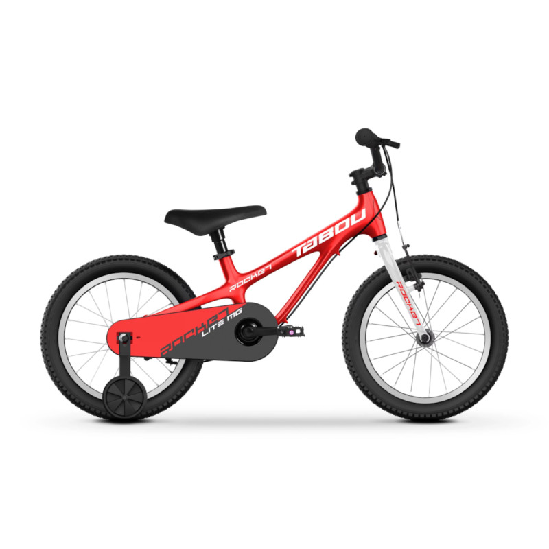Bērnu velosipēds TABOU Rocket Lite (2024) 16", sarkans/balts