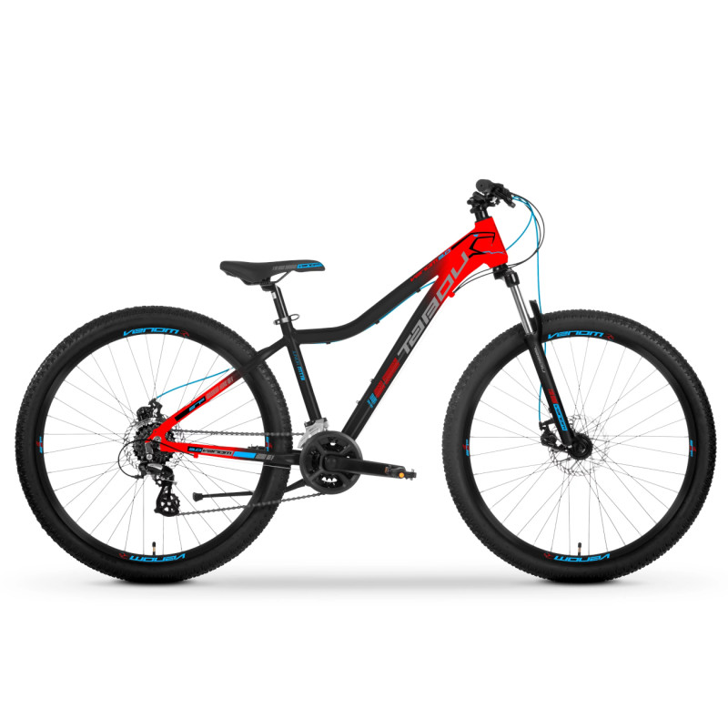 Велосипед TABOU Venom 3 (2024) 27,5", красный/черный, для молодежи 15+ лет
