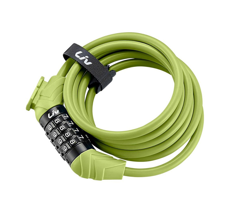 Kabeļu slēdzene LIV FLEX COMBO+ Gaiši zaļa, gaiši zaļa