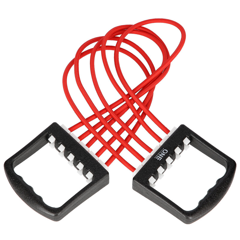 Expander rubber with handles ONE FITNESS EM10, red