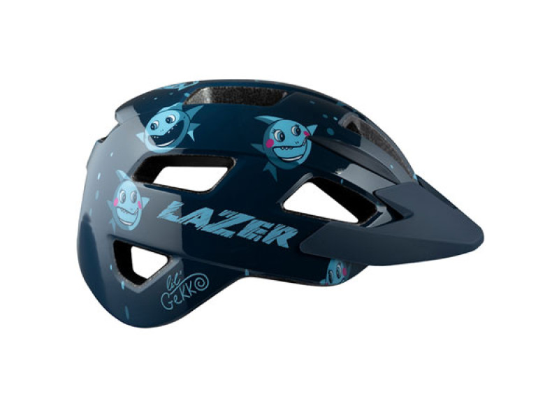 Helmet LAZER Lil´ Gekko SHARKY, black-dark blue