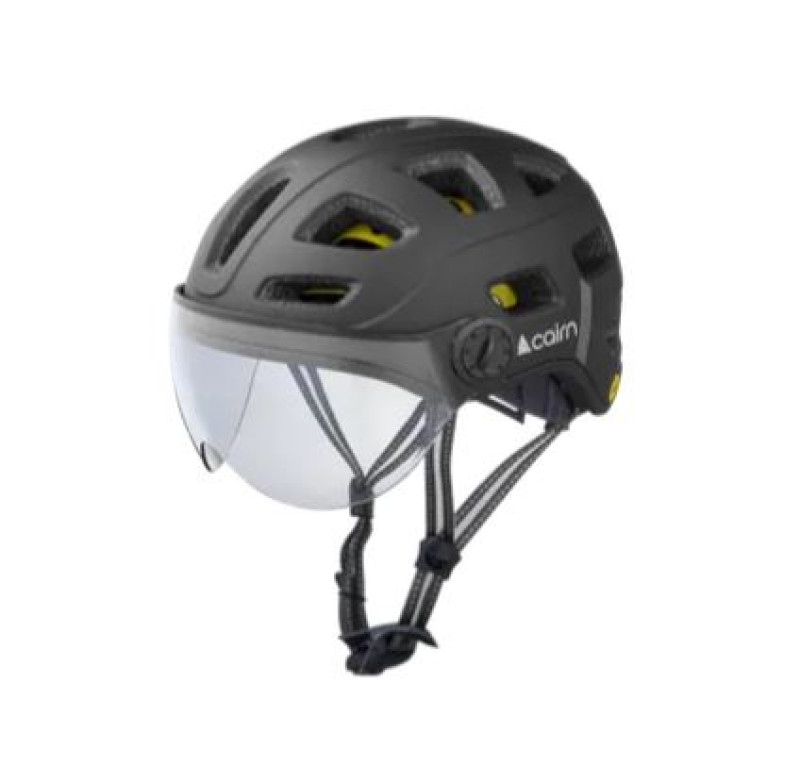 Helmet CAIRN QUARTS Visor LED USB Matte Black, black