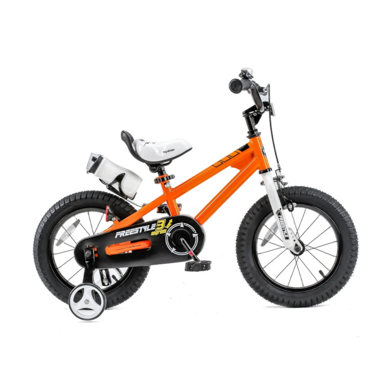 Детский велосипед ROYALBABY Freestyle, 16" оранжевый