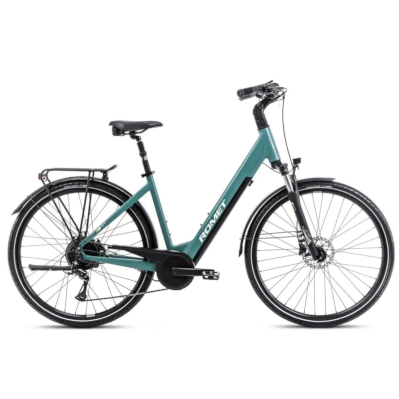 Electric bicycle ROMET e-Modeco URB 1.0, turquoise