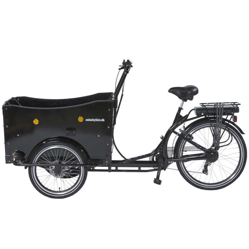Electric box bike AMLADCYKLER Deluxe, black