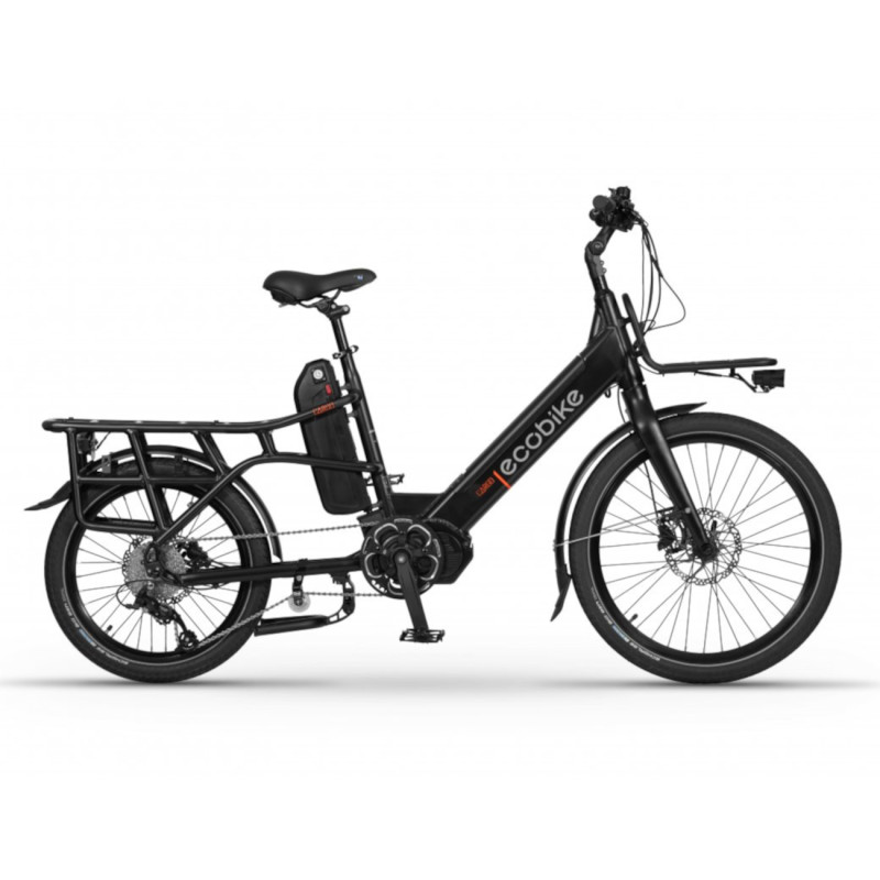 Electric bicycle ECOBIKE Cargo, black
