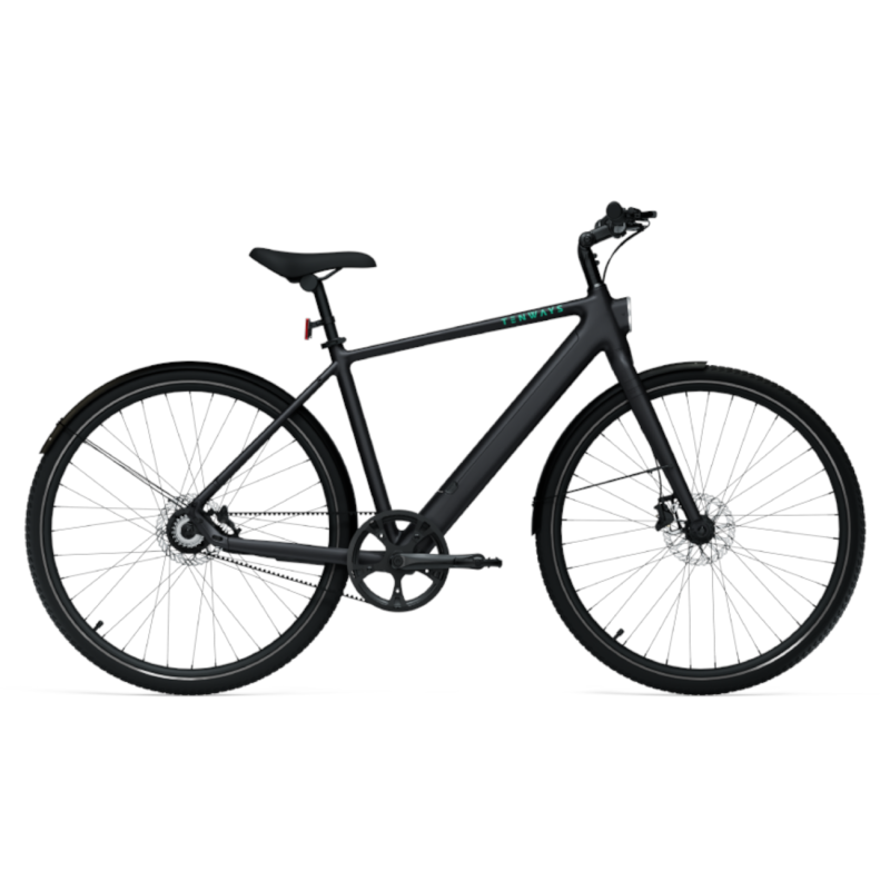 Electric bicycle TENWAYS CGO600 PRO, Midnight Black