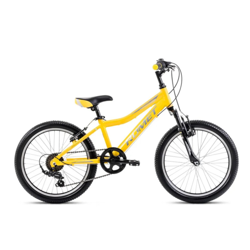 Детский велосипед ROMET Rambler 20 KID 2 (2024) 20" желто-серый