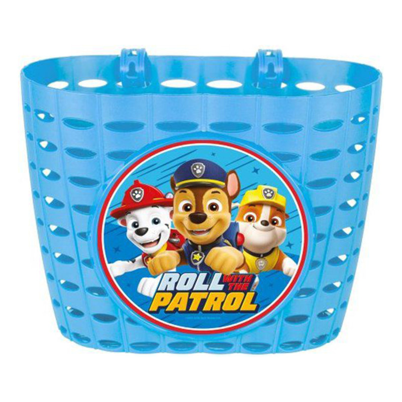 Front basket Paw Patrol for boys, blue