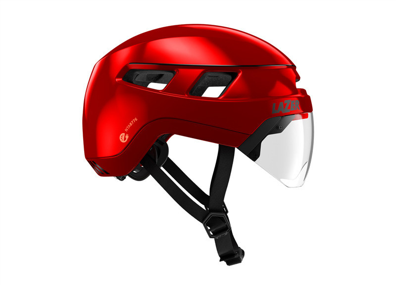 Helmet LAZER URBANIZE +led, Metallic Red, red