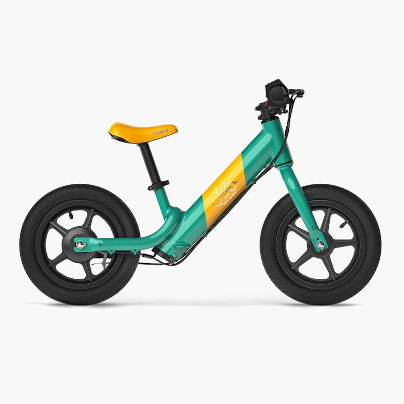 Elektriskais skriešanas velosipēds FIIDO Kidz, zaļi-dzeltens