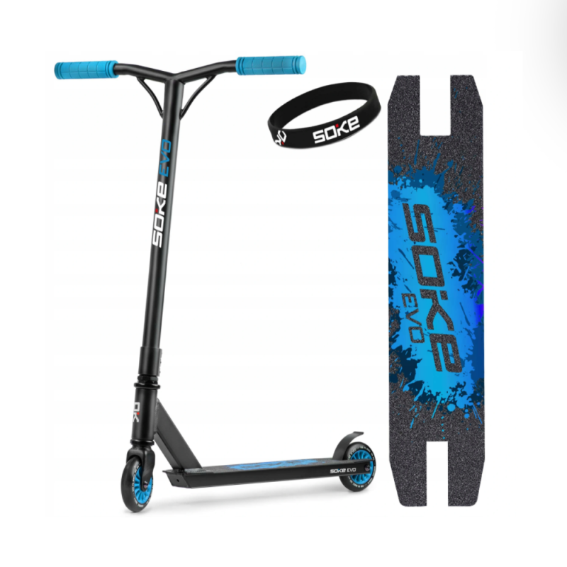 Trick scooter SOKE EVO, black-blue