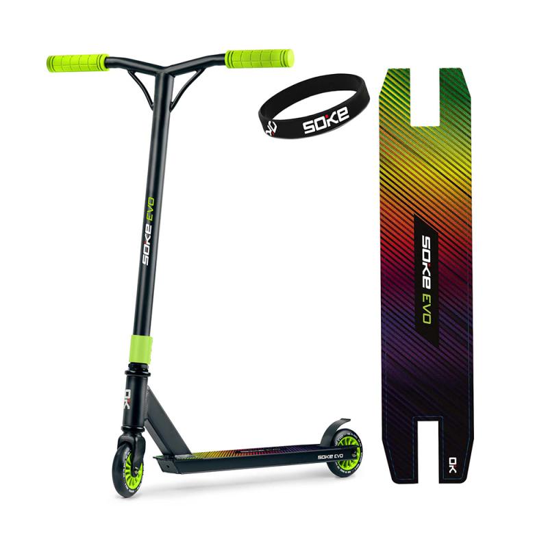 Trick scooter SOKE EVO, black-green