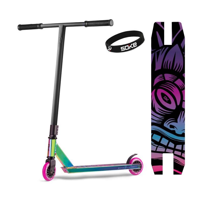 Trick scooter SOKE EVO, black-purple