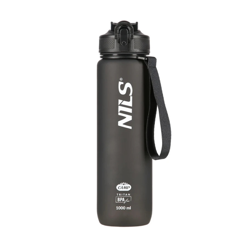 Бутылка для воды NILS NCD68, 1000 мл, черная