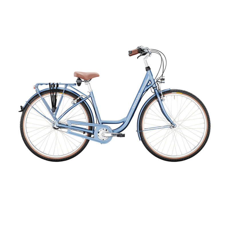 Велосипед женский EXCELSIOR Swan Urban 26" 45 см, 3к, серо-голубой/матовый
