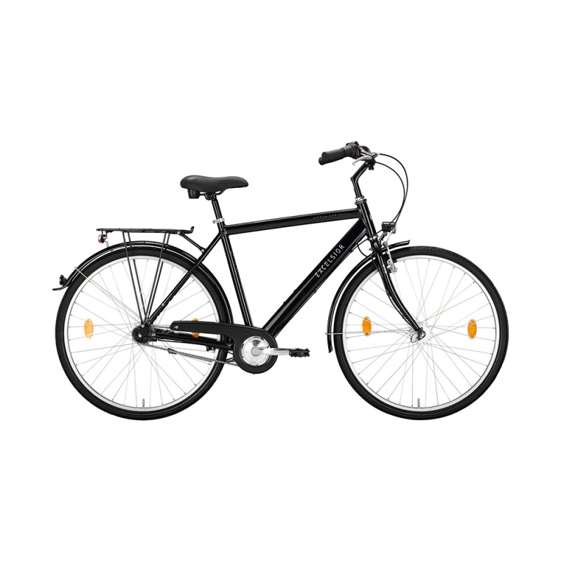 Pilsētas velosipēds EXCELSIOR Road Cruiser Alu ND (2024) 7k, 55 cm, melns