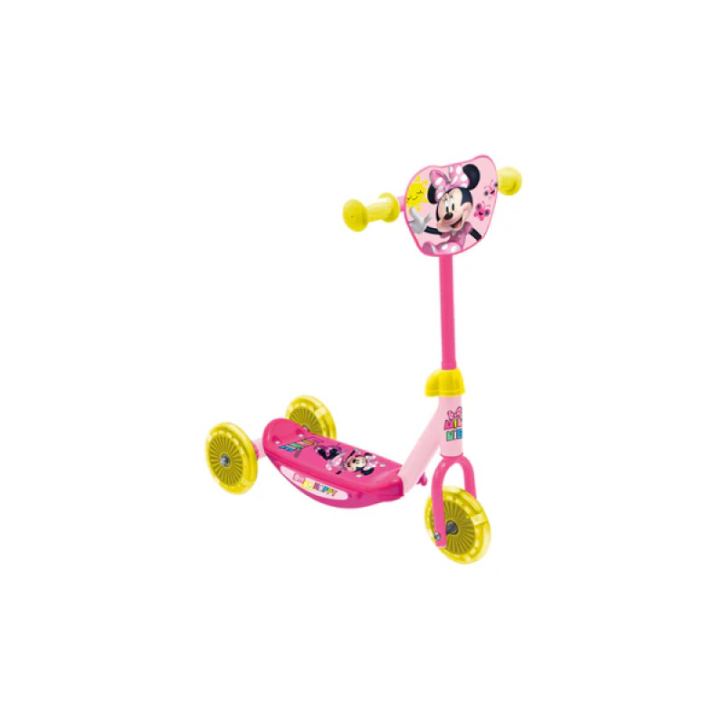 Lasten skootteri Minnie, pinkki-keltainen