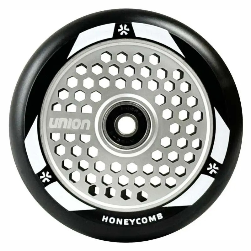 Ratas tõukerattale UNION Honeycomb Pro Scooter Wheel 110mm, must/hõbe