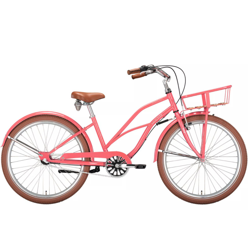Круизный велосипед EXCELSIOR Chillax, 26 дюймов, розовый, 3-скор.