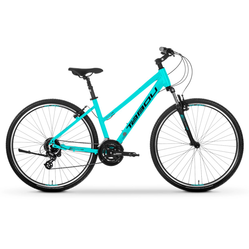 Велосипед женский TABOU Flow 1.0 W, 28" бирюзово-черный