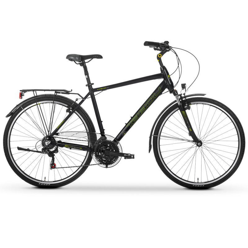 Meeste jalgratas TABOU KINETIC 1.0, 28″ must-roheline