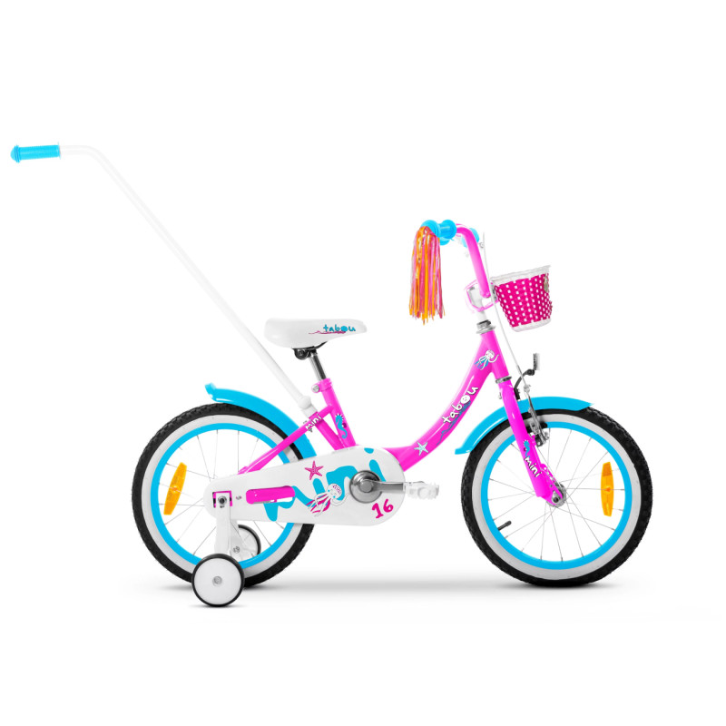 Детский велосипед TABOU Mini, 16" розовый/синий