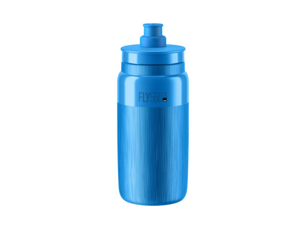 Bottle ELITE Fly Tex Blue, blue with gray logo
