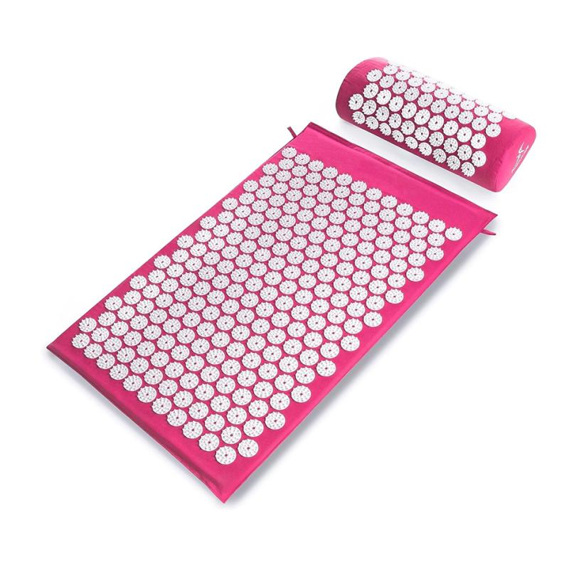 Акупрессурный коврик с подушкой MM-001 Акупрессурный коврик с подушкой, розовый