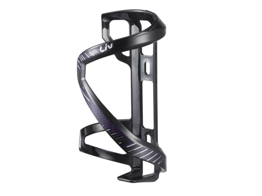Держатель для бутылок LIV Airway Composite Sidepull L, Black/Purple, черно-фиолетовый