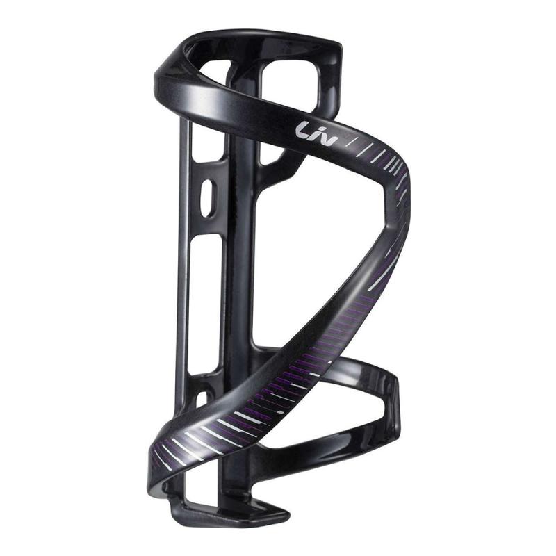 Держатель для бутылок LIV Airway Composite Sidepull R, Black/Purple, черно-фиолетовый