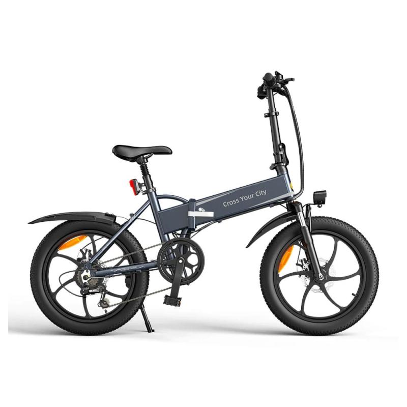 Электровелосипед складной ADO A20+, серый