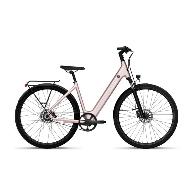 Electric bicycle TENWAYS CGO800S, 28" Light Rose, pink